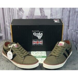 Gola Men’s Comet Trainers Khaki/Black Fashion Sneakers Size 10